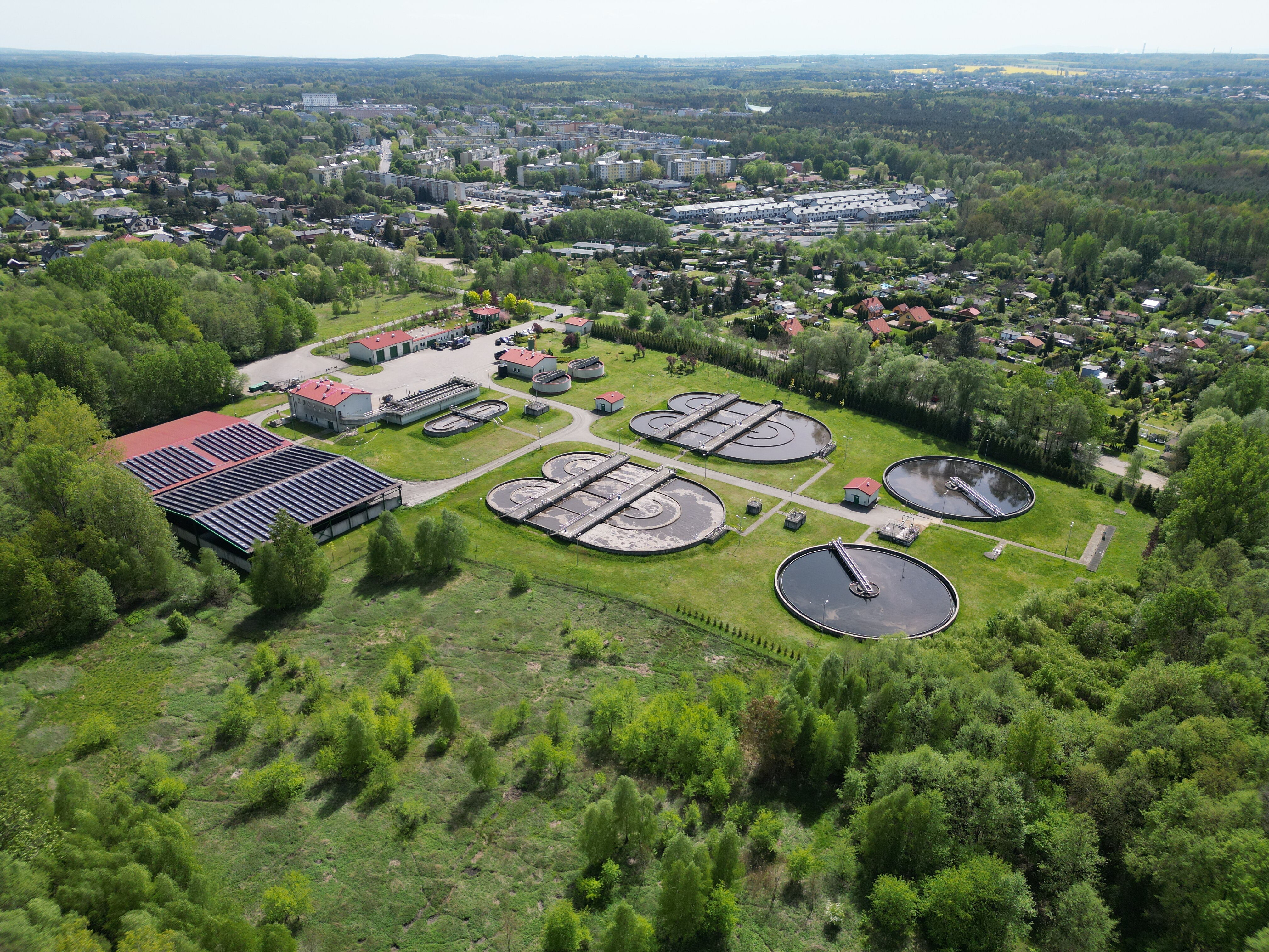 Oczyszczalnia z lotu ptaka.