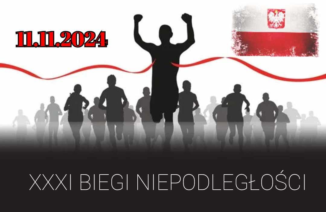 Grafika zapowiadająca Biegi Niepodległości
