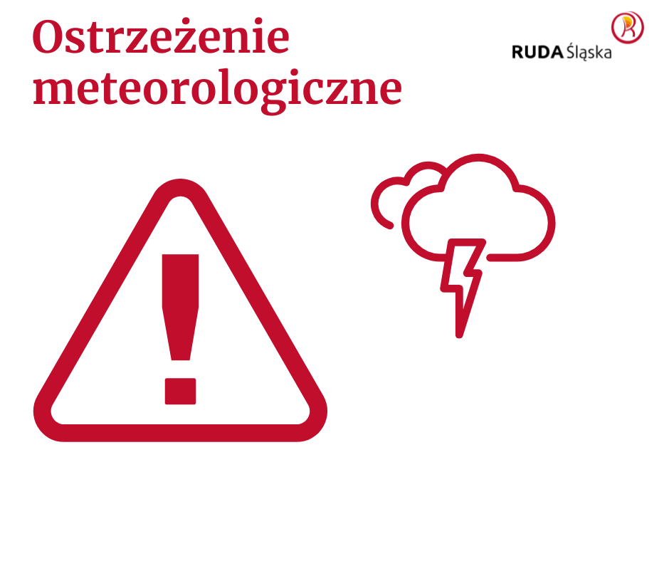 Grafika zapowiadająca burze.