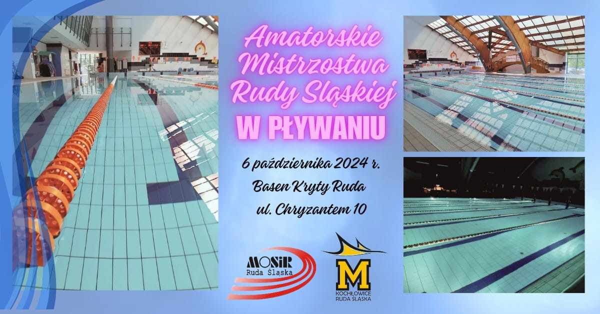 Grafika zapowiadająca mistrzostwa w pływaniu