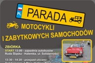 Parada zabytkowych motocykli i samochodów
