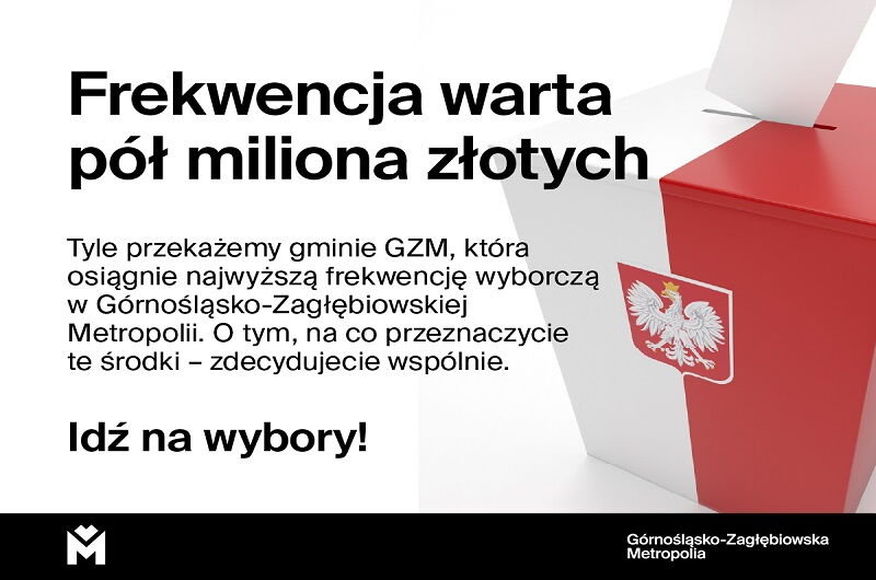 Biało-czerwona urna do głosowania