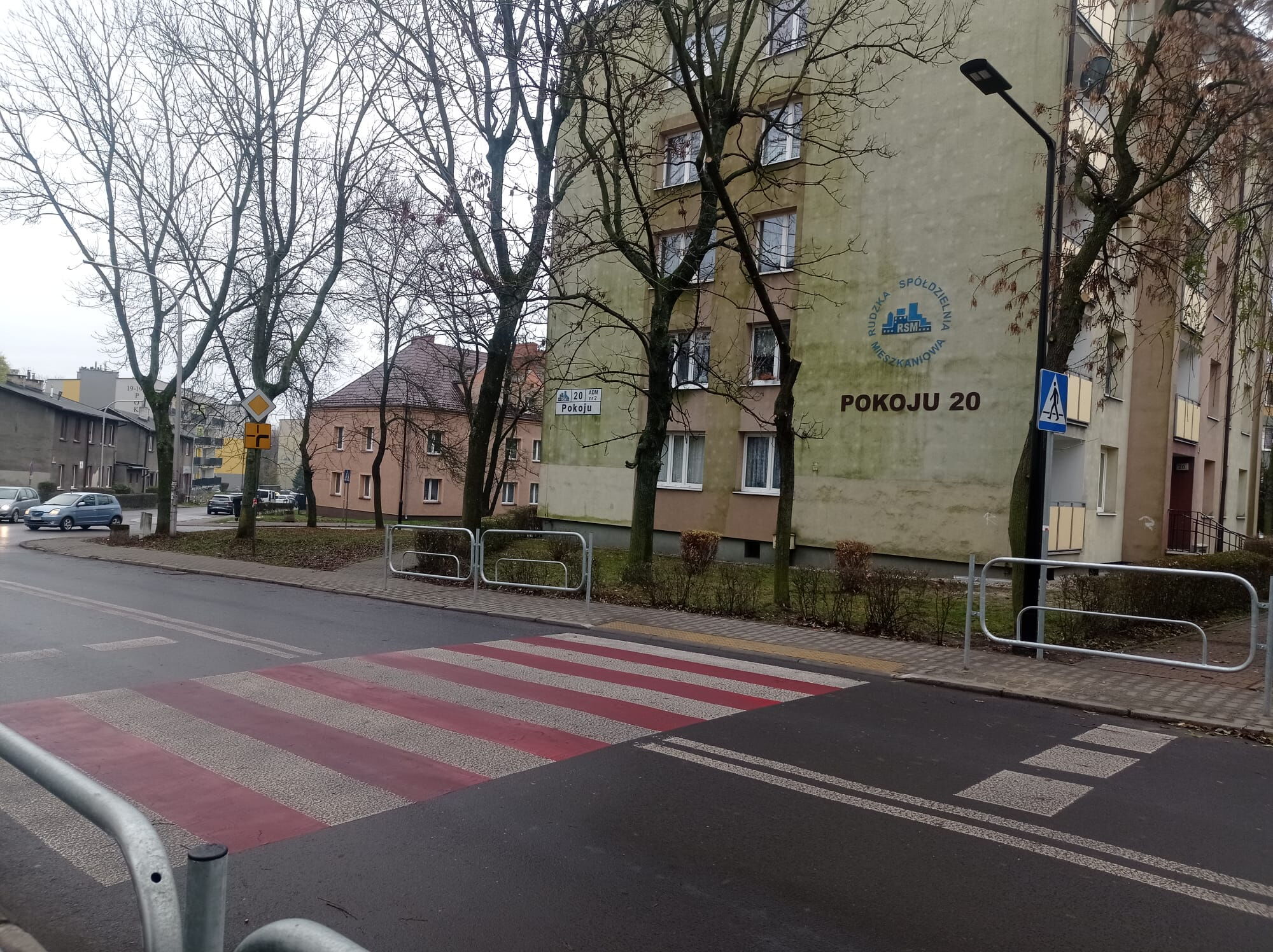 Przejście dla pieszych na ul. Pokoju