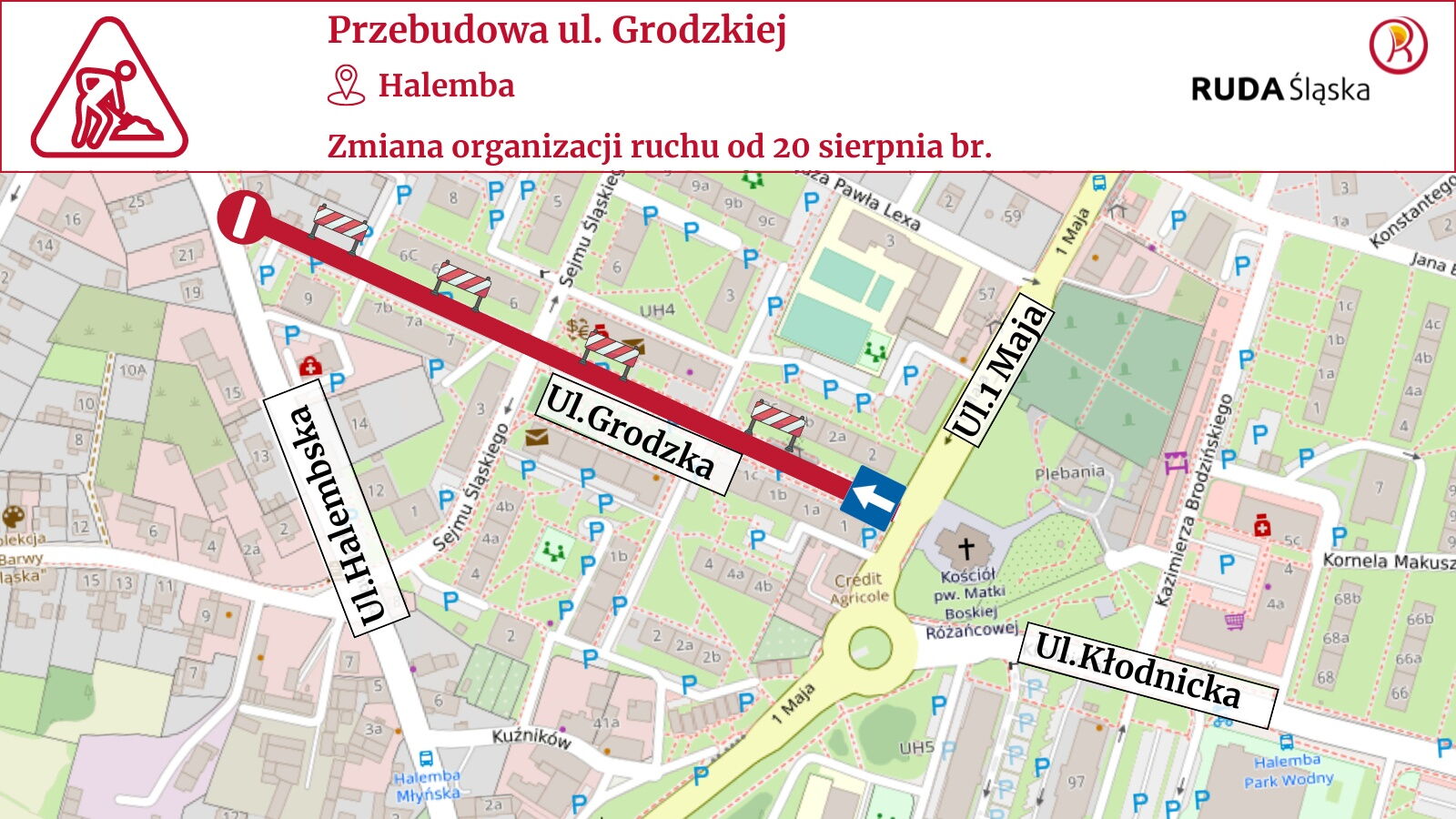 Prace na ul. Grodzkiej