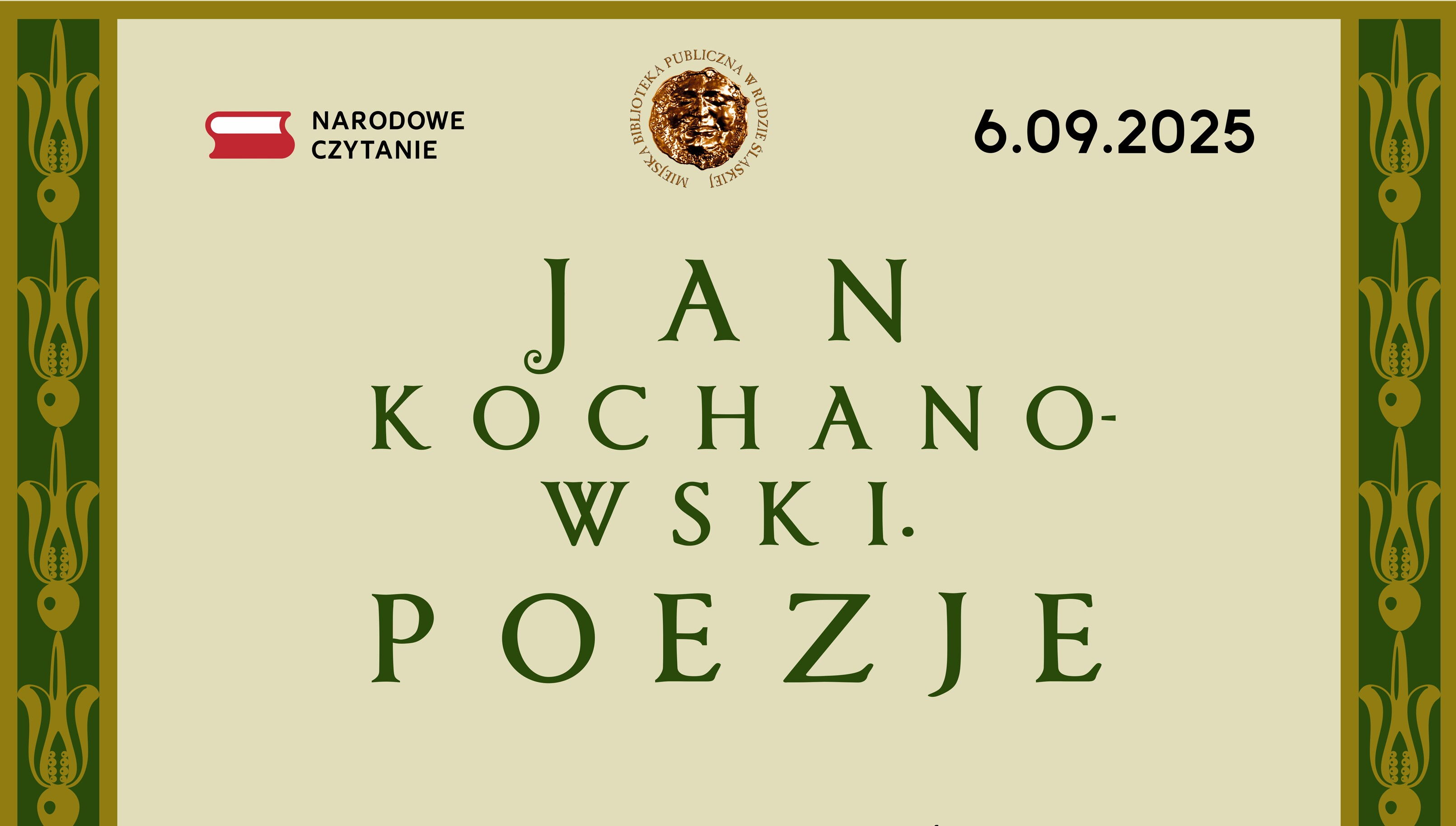 Grafika Narodowe Czytanie Jan Kochanowski. Poezja