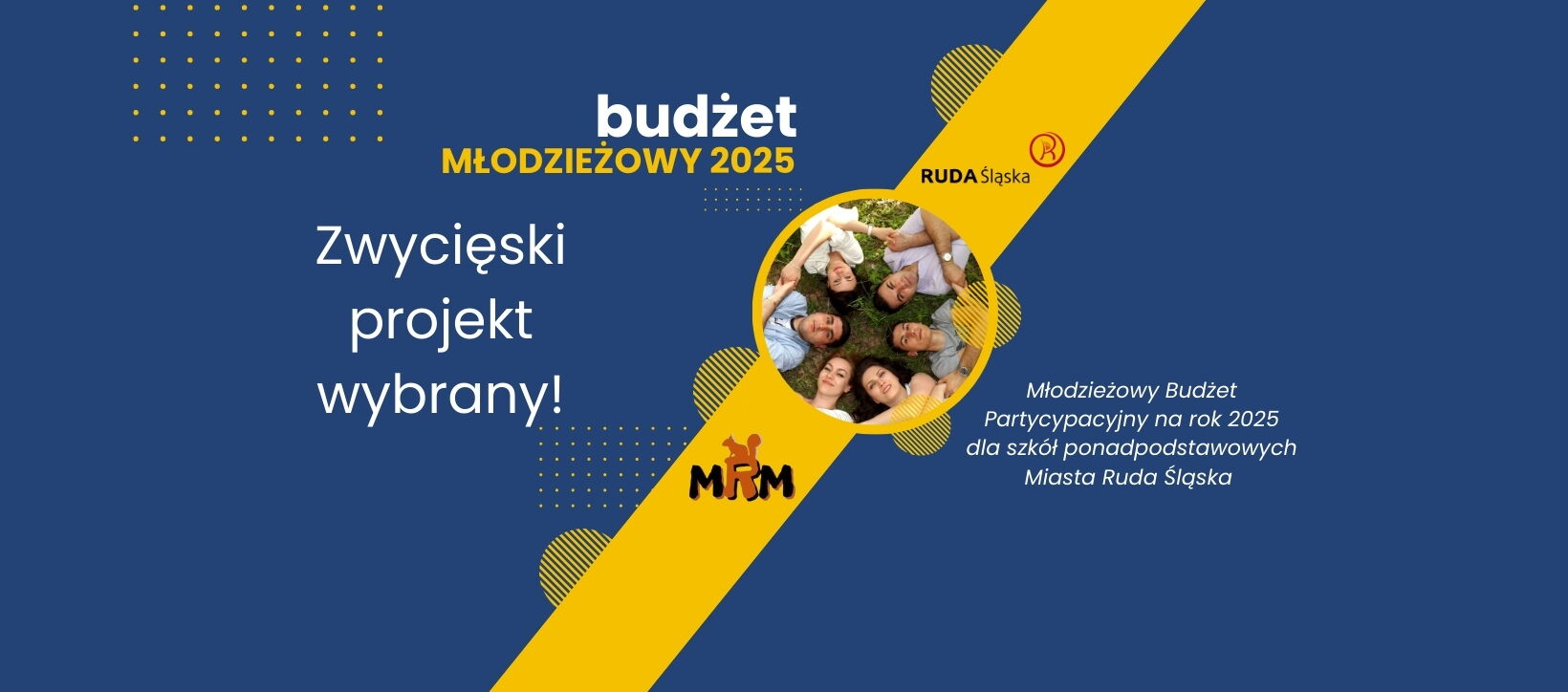 Baner Młodzieżowego Budżetu Partycypacyjnego.
