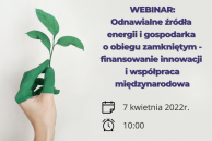 Webinar o OZE dla przedsiębiorców
