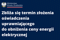Maksymalne ceny prądu - składanie oświadczeń