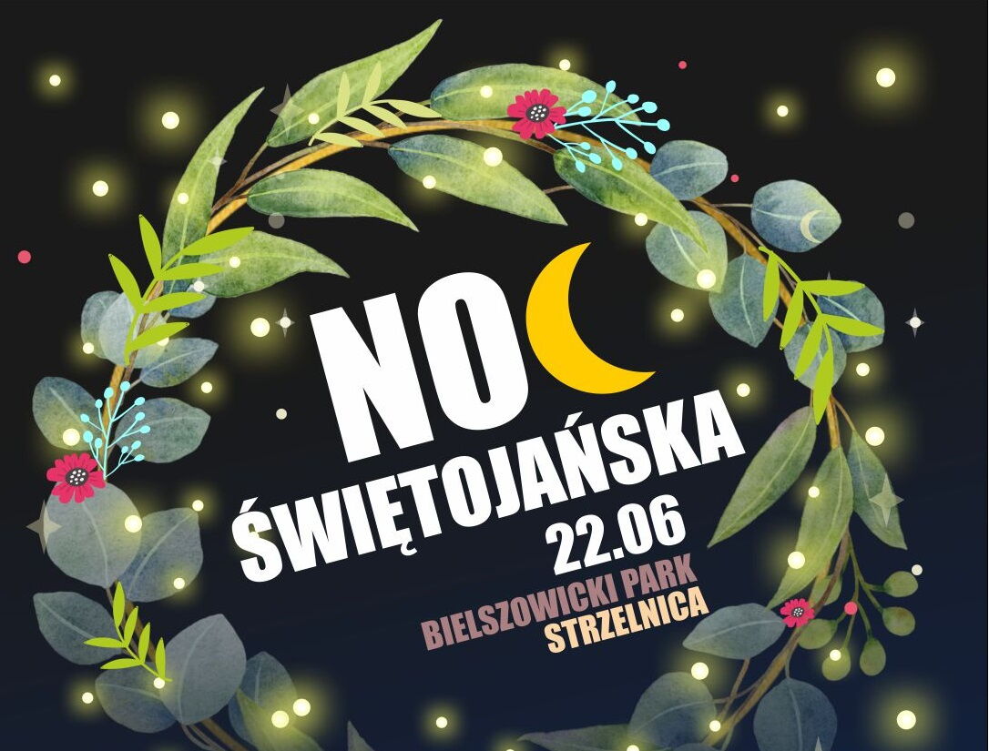 Grafika zapowiadająca noc świętojańską.