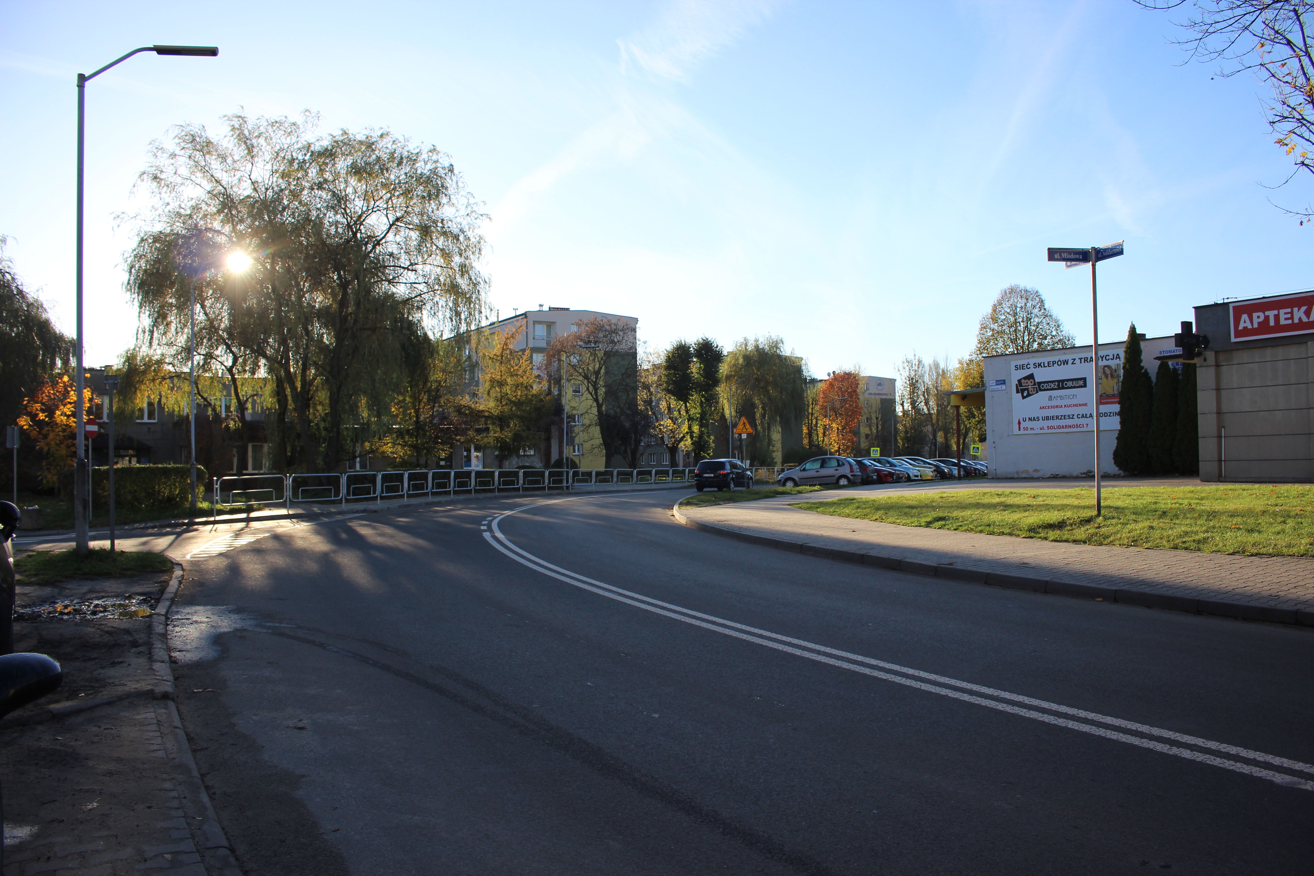 Skrzyżowanie ulicy Miodowej i Solidarności