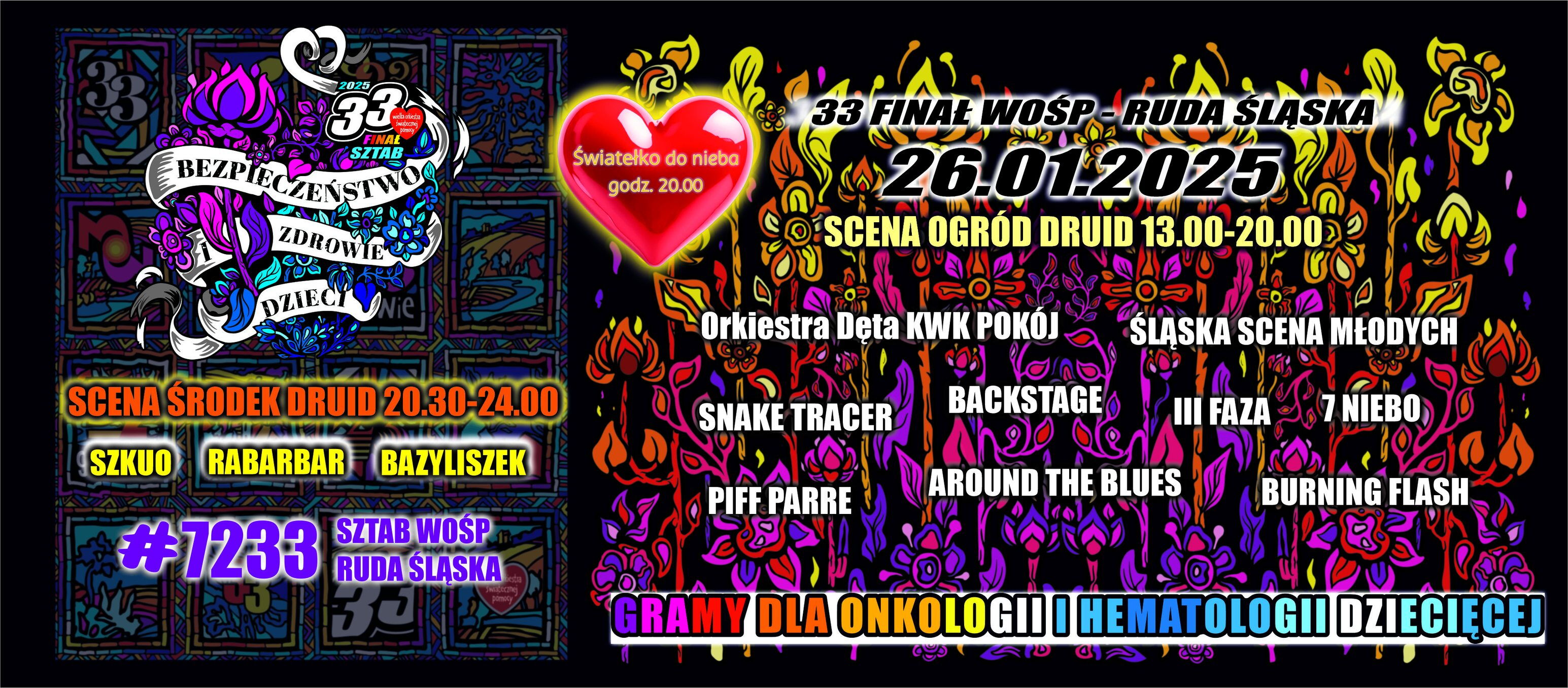 Grafika zapowiadająca WOŚP.