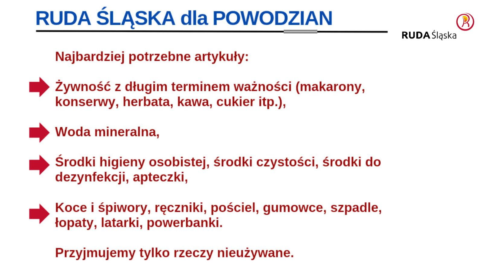 Rusza zbiórka dla osób poszkodowanych przez powódź!