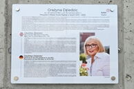 Upamiętnienie Grażyny Dziedzic