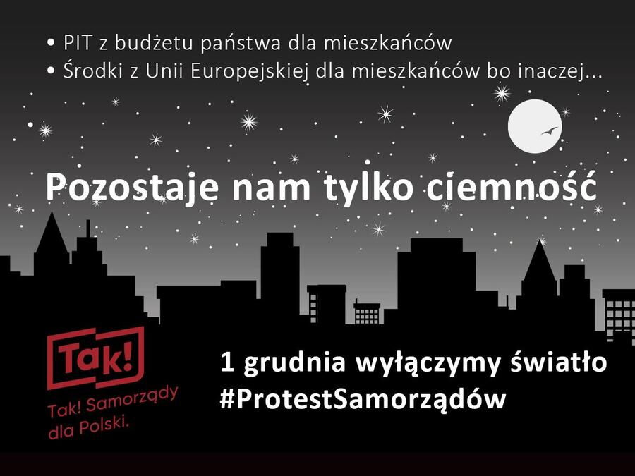 Godzina ciemności na znak protestu