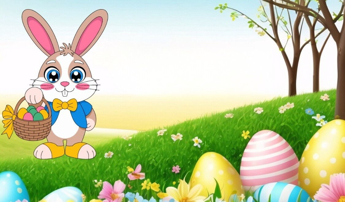 Grafika przedstawiająca zajączka