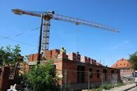 Prace przy budowie mieszkań postępują 