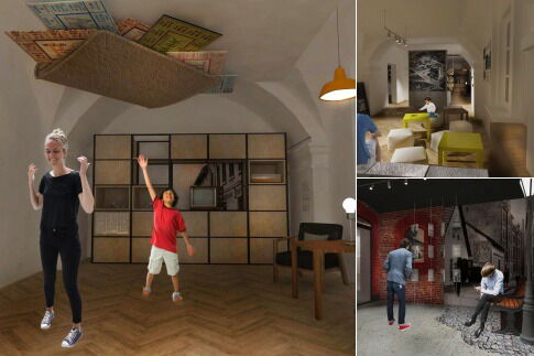 Z Karolem i Joanną po rudzkim muzeum 