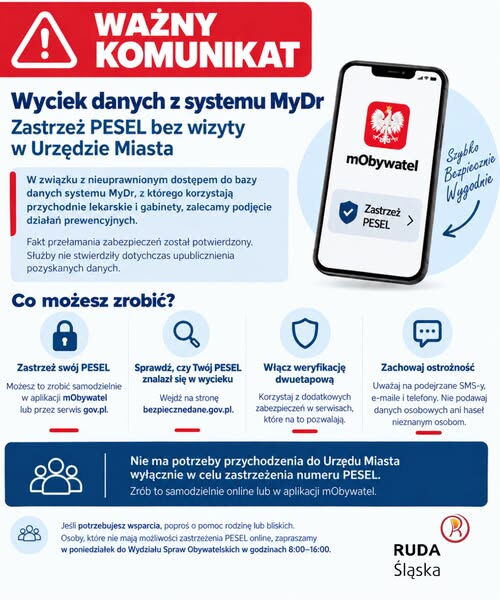grafika przedstawia jak zastrzec PESEL