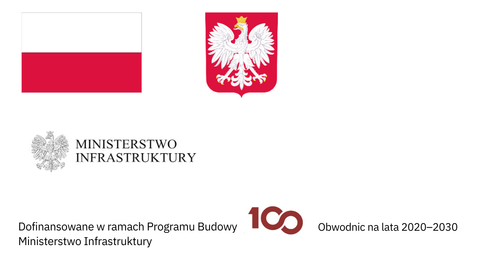 Logo Programu Budowy 100 Obwodnic na lata 2020-2030