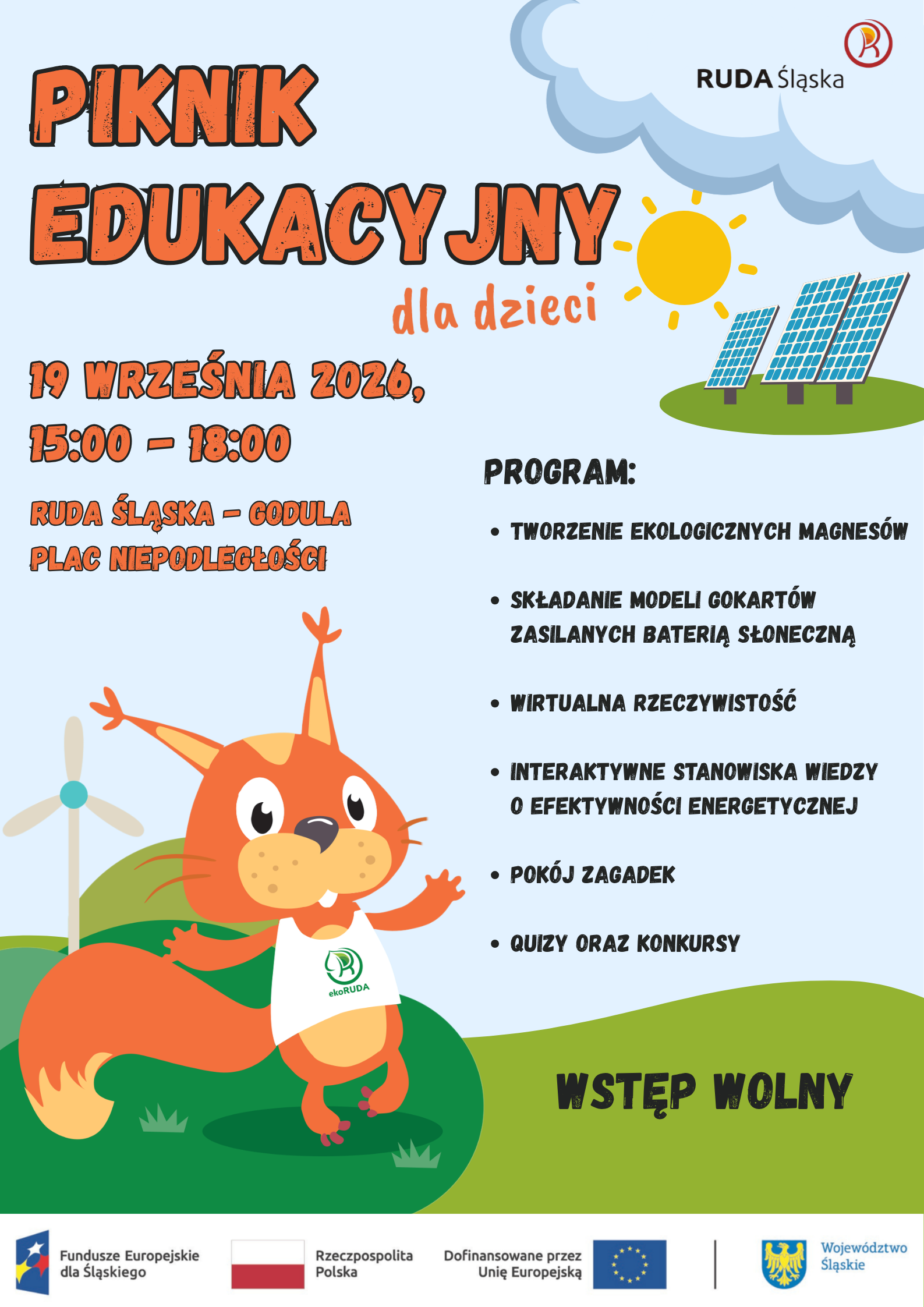 Grafika zapowiadająca piknik OZE