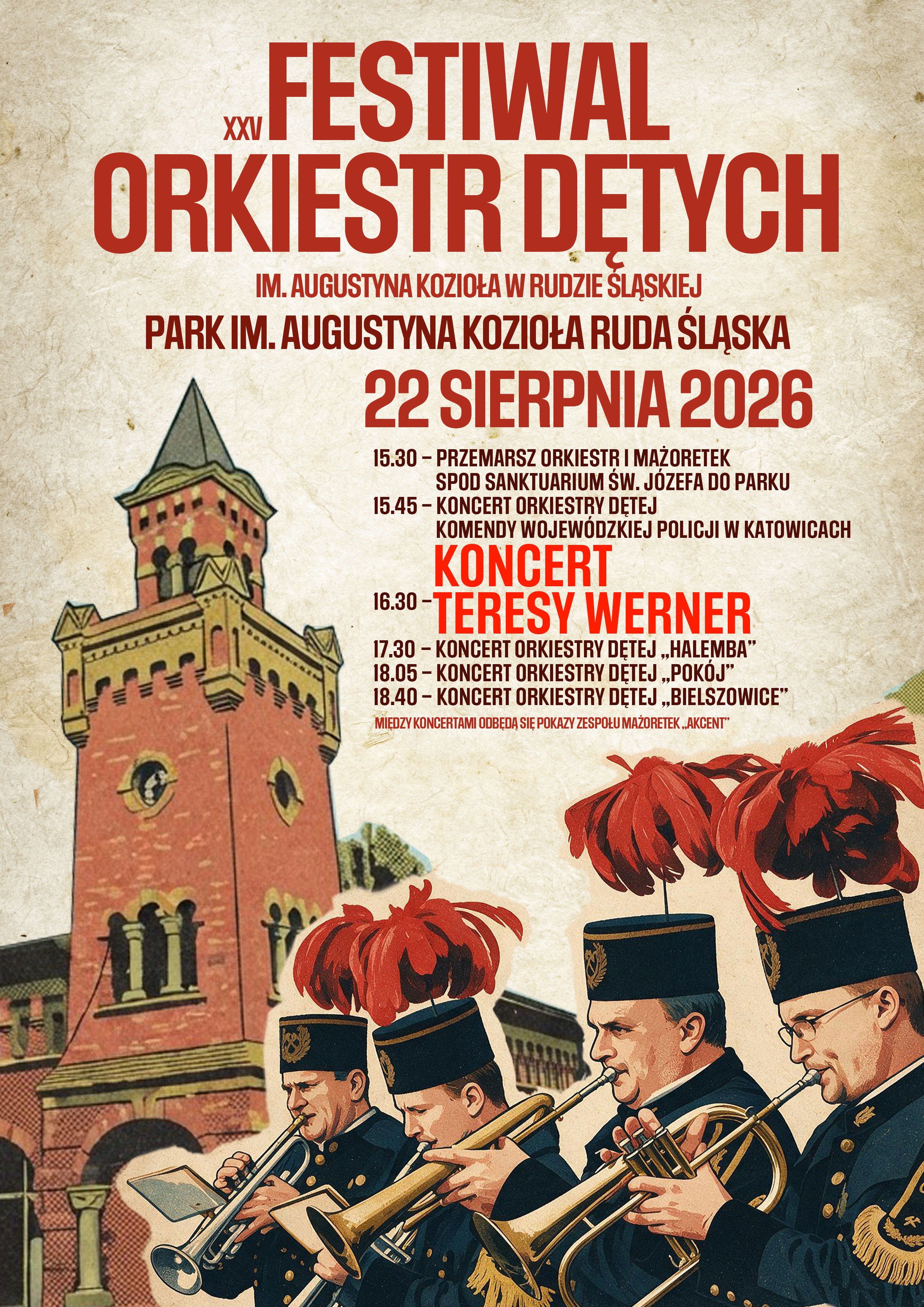 Grafika zapowiadająca festiwal orkiestr