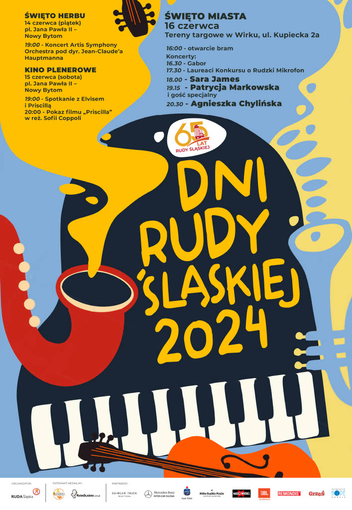 Grafika zapowiadająca Dni Rudy Śląskiej 2024