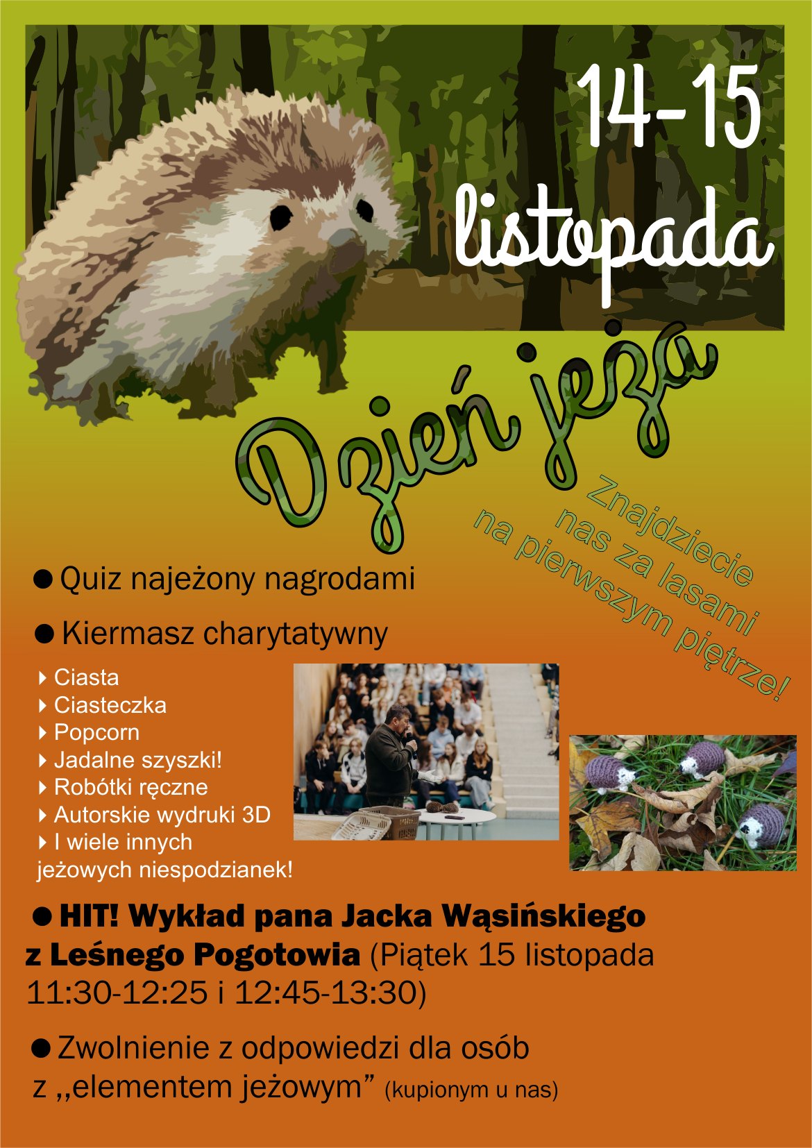 Grafika zapowiadająca Dzień Jeża