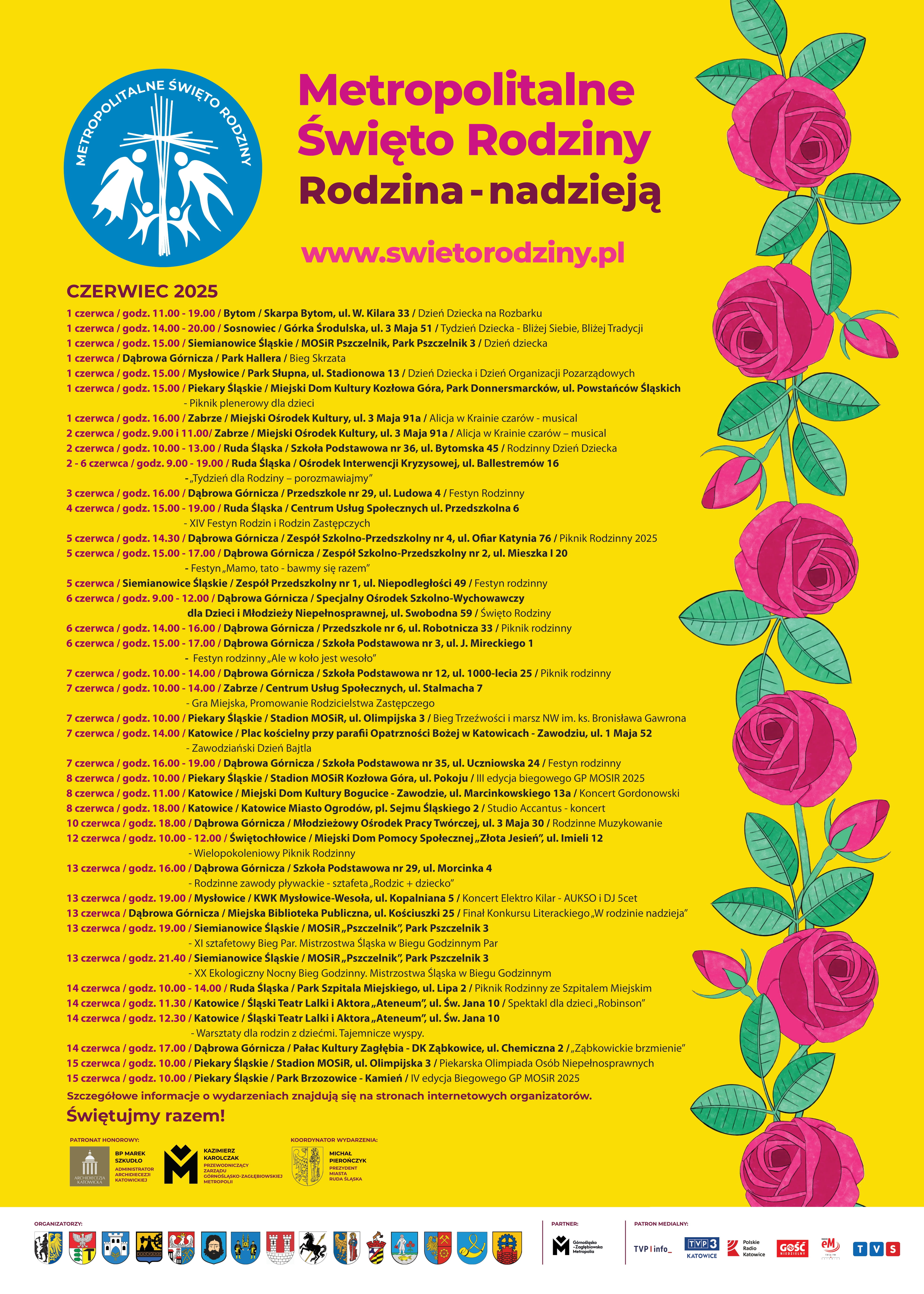 Plakat czerwcowych wydarzeń w ramach MŚR.