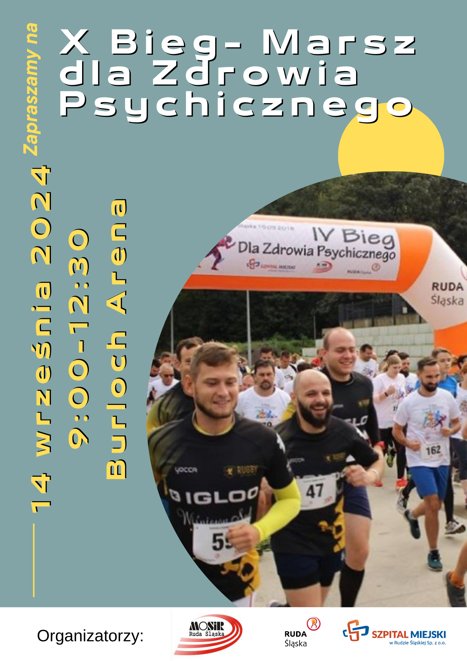 Grafika zapowiadająca bieg.