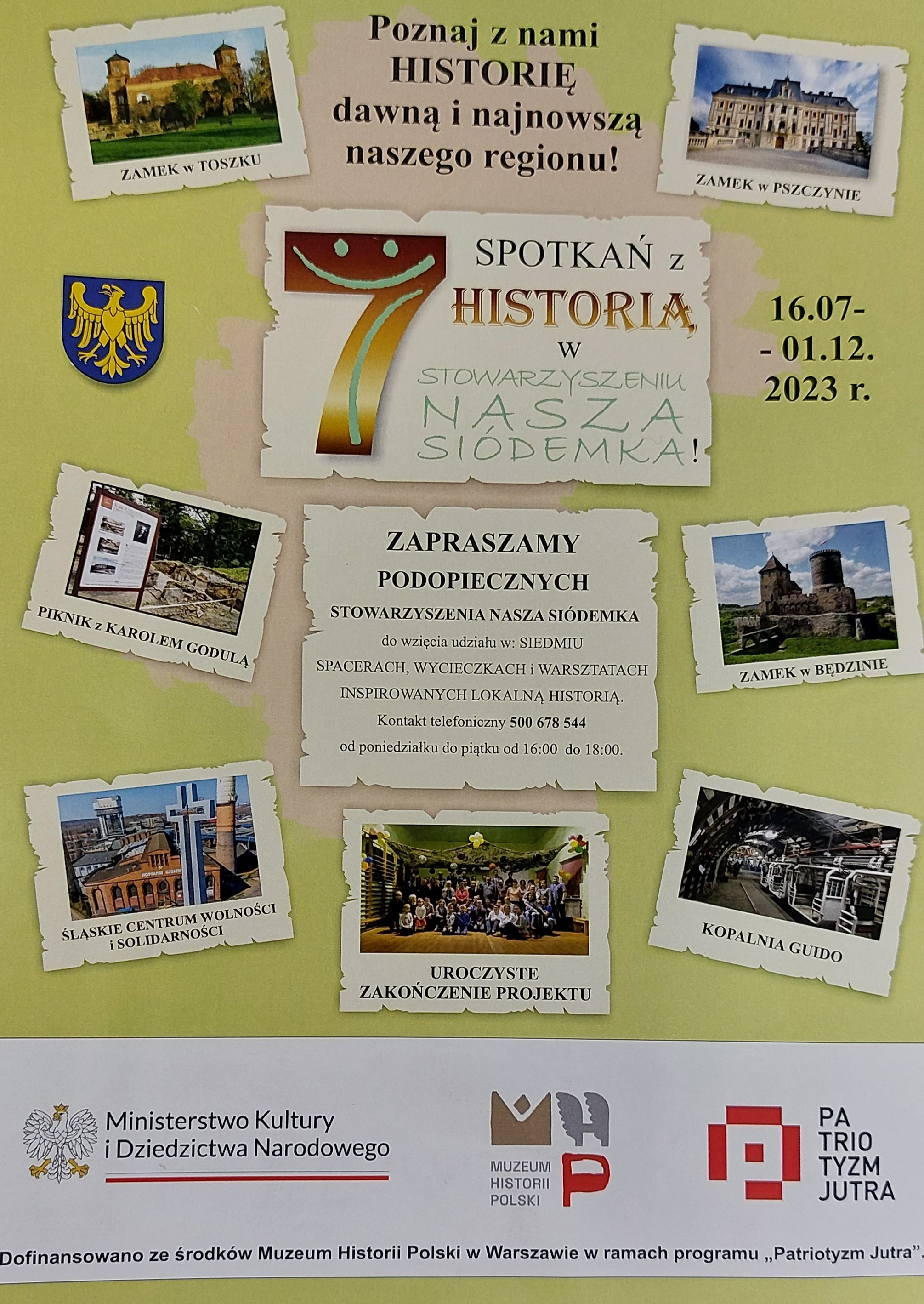 Grafika informująca o projekcie stowarzyszenia.