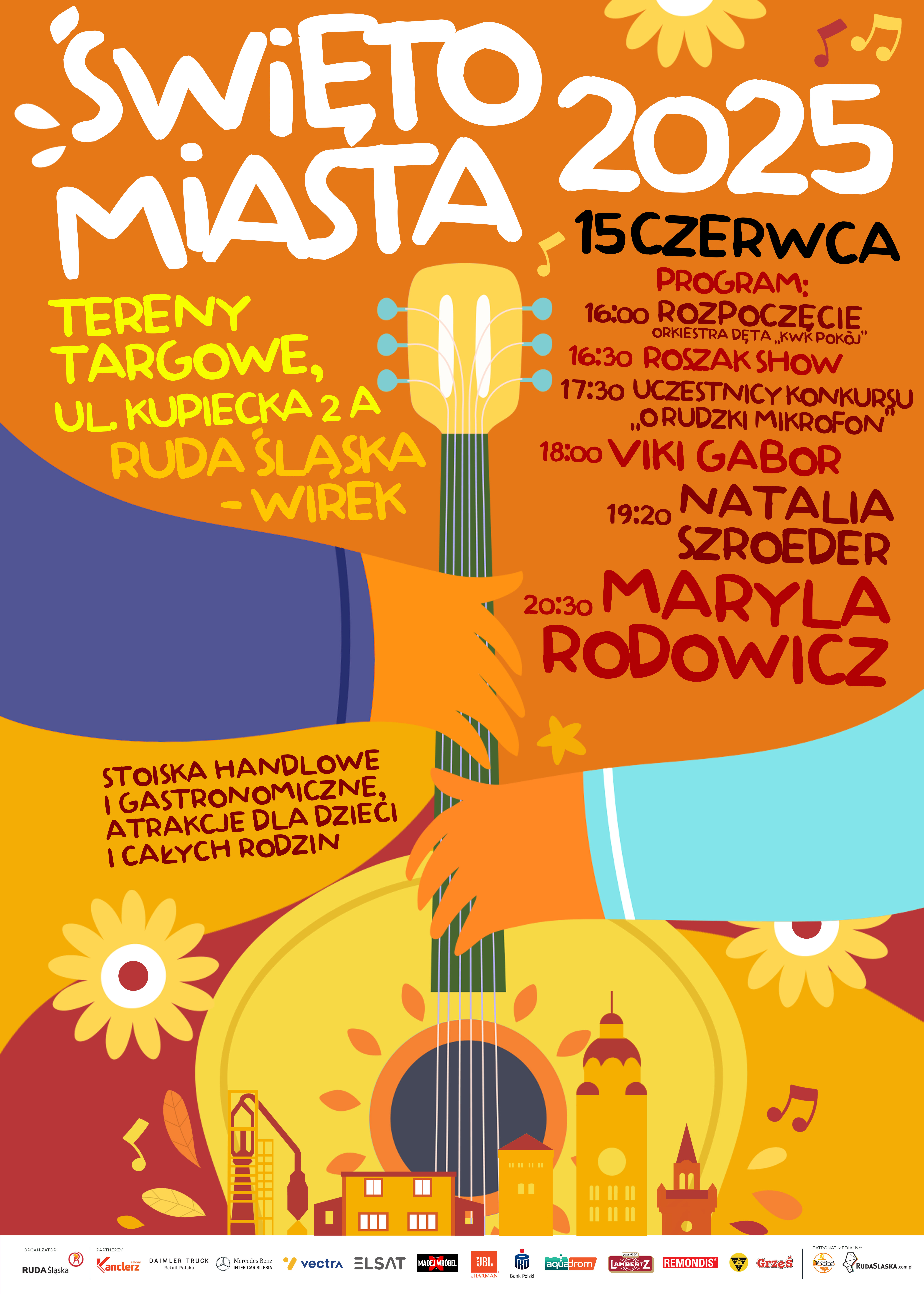 Grafika zapowiadająca Święto Miasta.