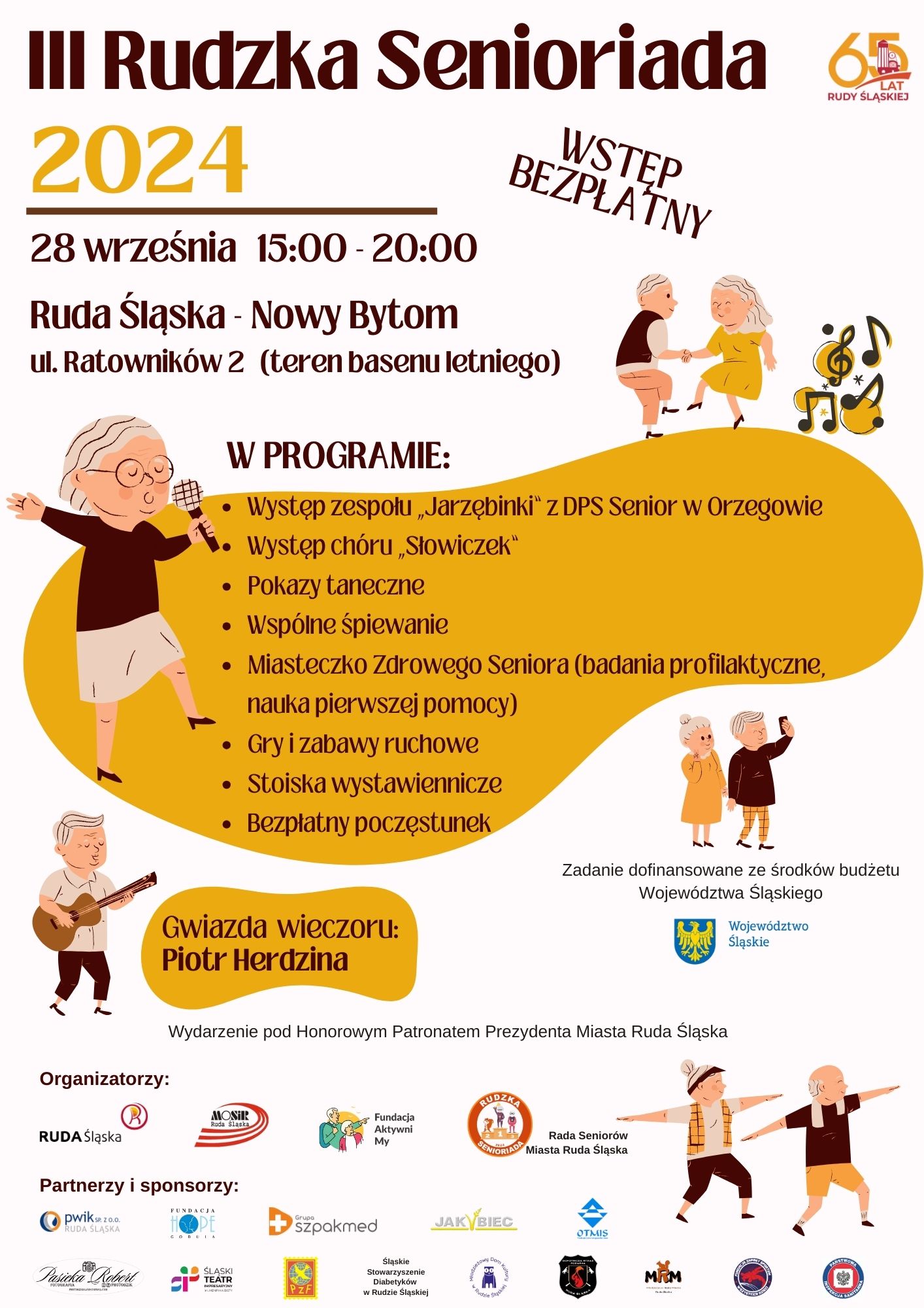 Grafika zapowiadająca Senioriadę.