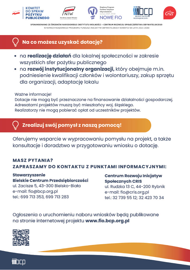 Grafika informujaca o konkursie grantowym.