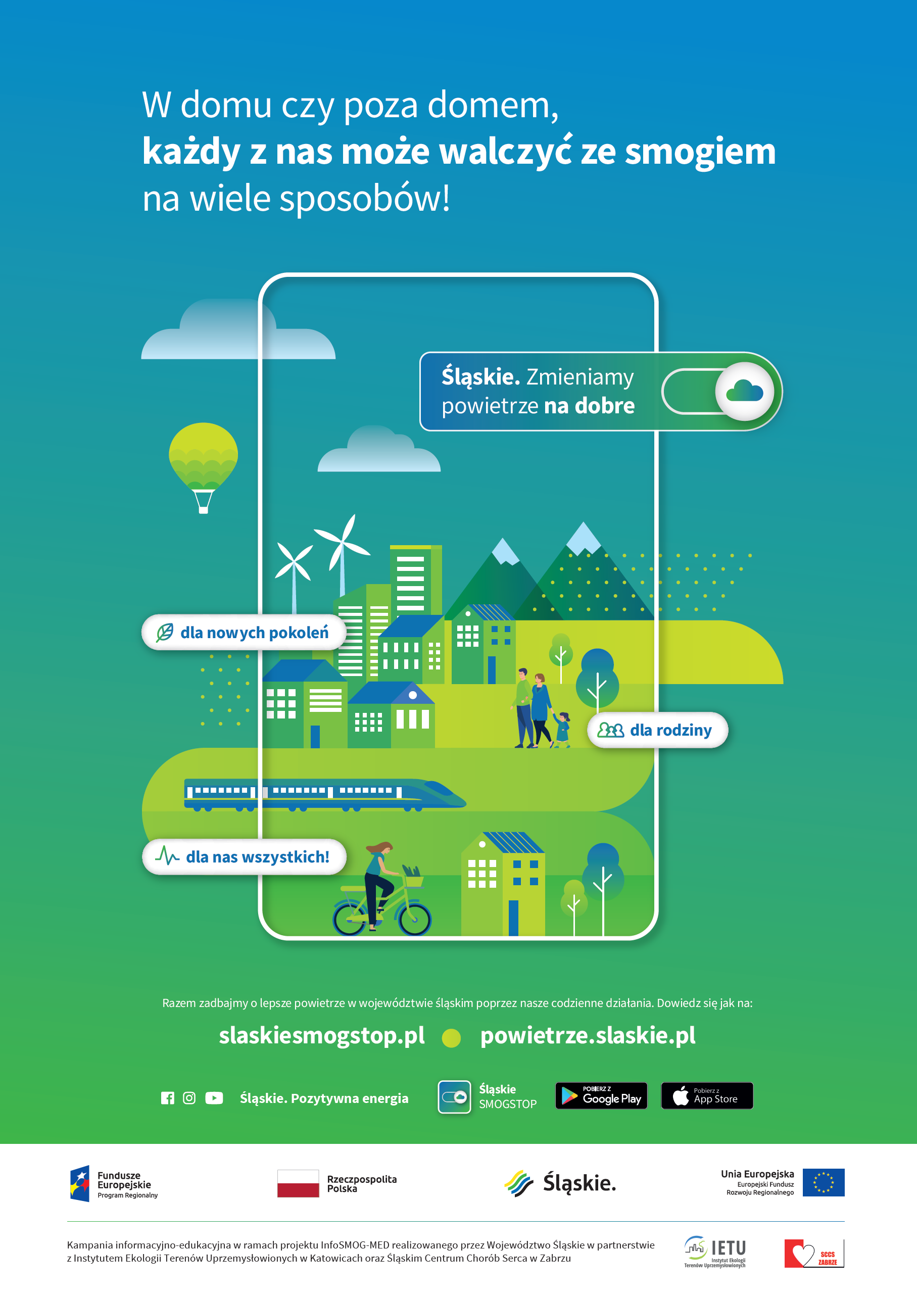 Plakat projektu InfoSMOG-MED.