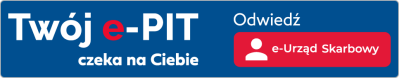 Baner kierujący do serwisu e-urząd skarbowy