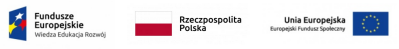 Logotypy: Fundusze Europejskie - Wiedza Edukacja Rozwój, Rzeczpospolita Polska, Unia Europejska - Europejski Fundusz Społeczny