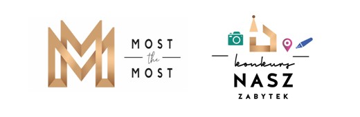 Logotypy Fundacji Most the Most i konkursu Nasz Zabytek
